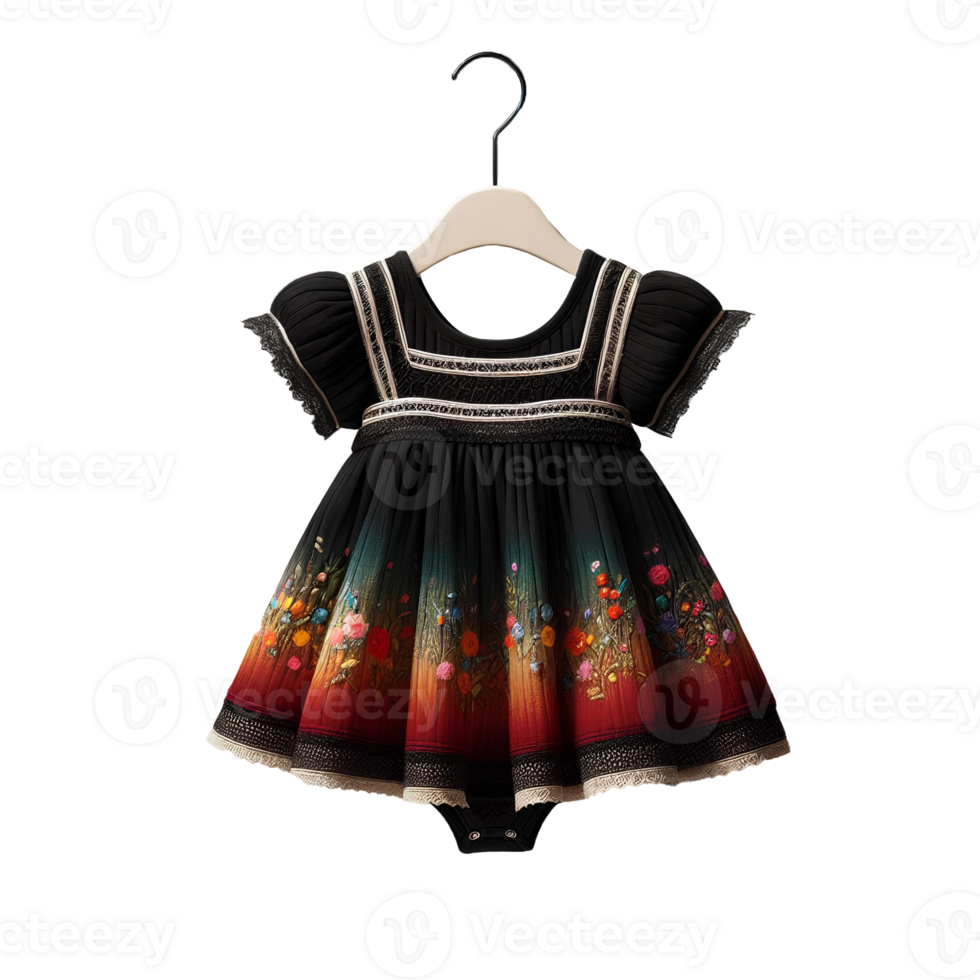 bebé niña vestido aislado en transparente antecedentes png