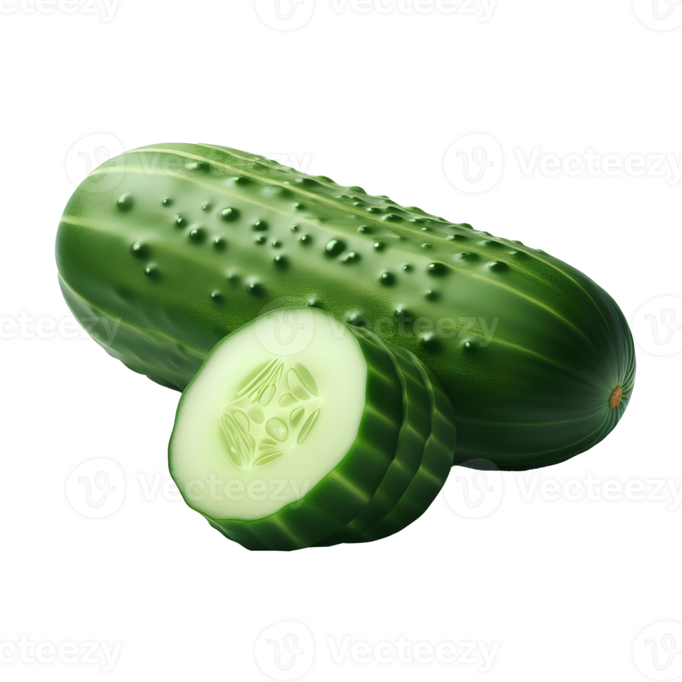 Cucumber isolated on transparent background png