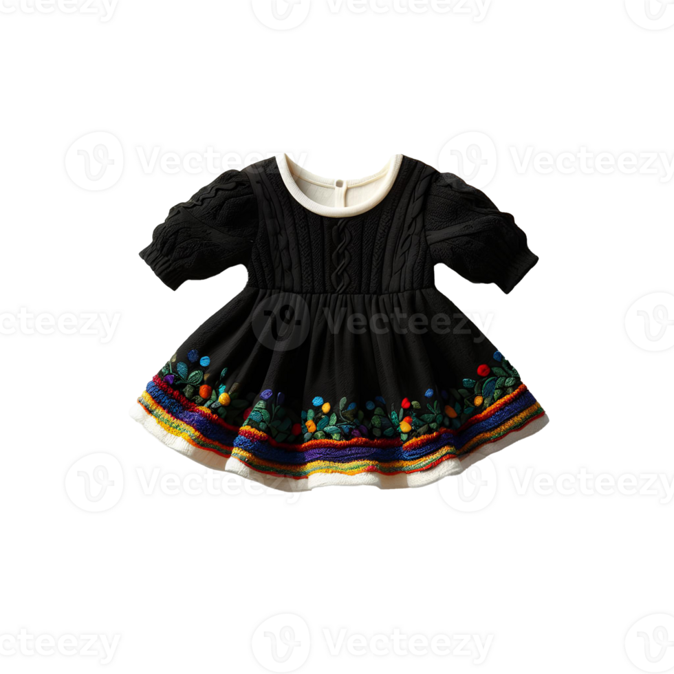 bebé niña vestido aislado en transparente antecedentes png