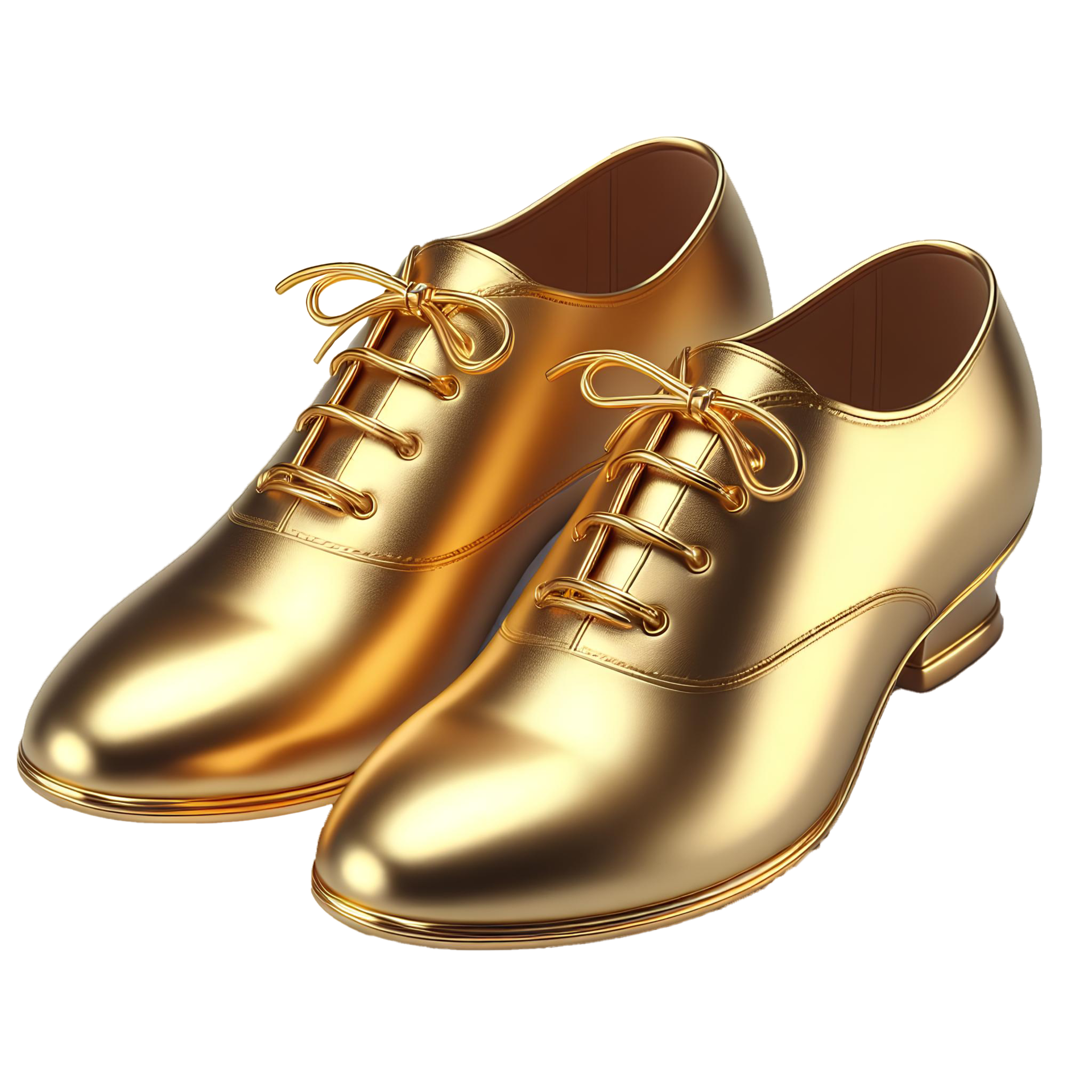 Gold Shoes isolated on transparent background 44314787 PNG