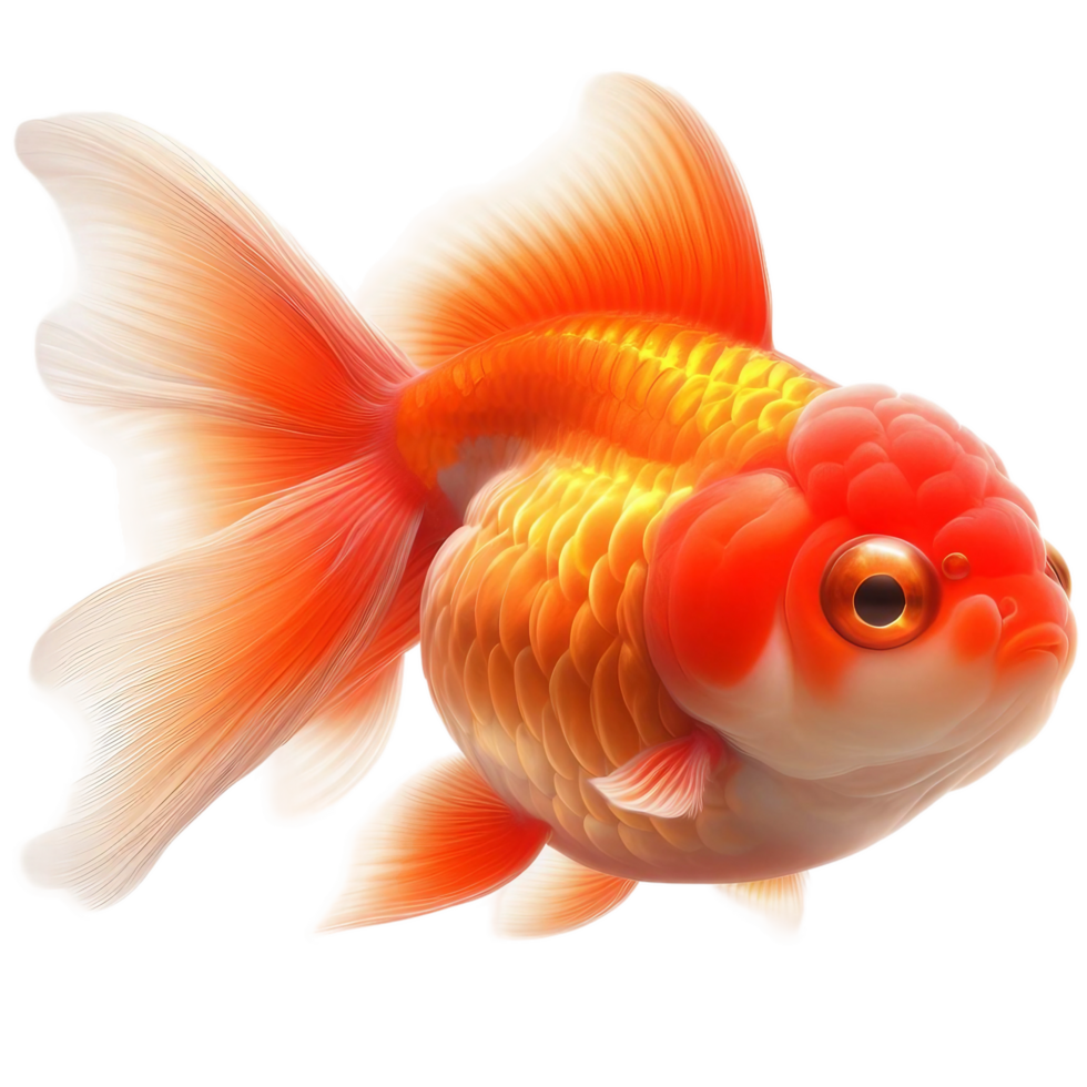goldfish isolated on a transparent background png