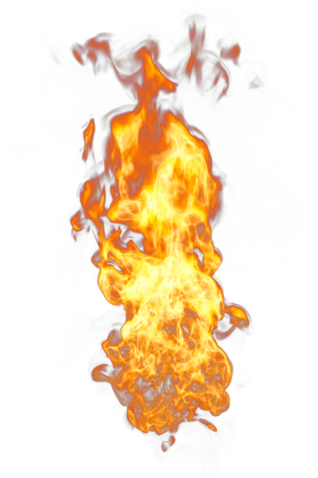 Fire flames looped on transparency background png