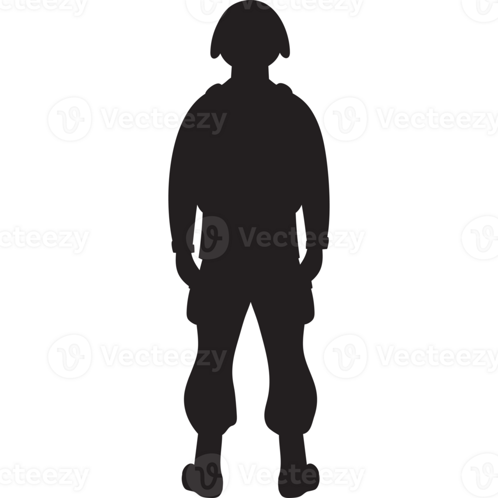 Military soldier silhouette png