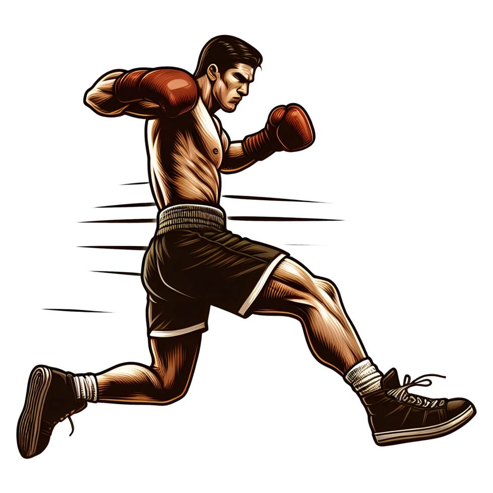 fighter boxer in action png