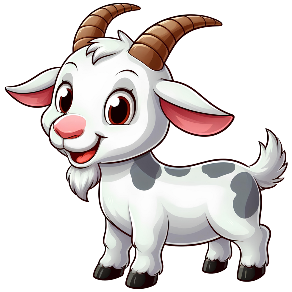 cartoon of a baby goat png