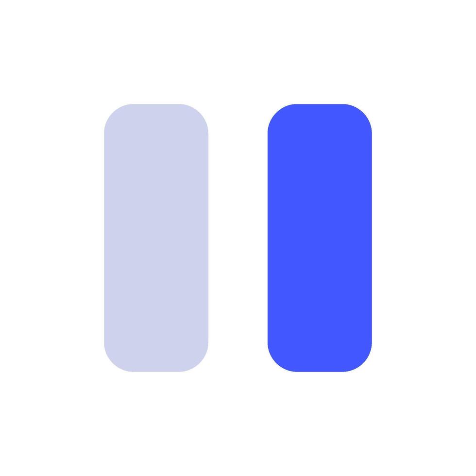 Pause icon for uiux, web, app, infographic, etc vector