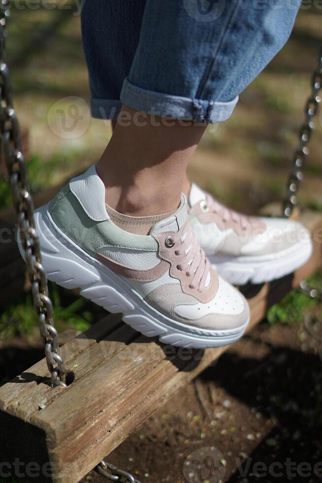 par mujer deporte Zapatos un calzado estilo foto