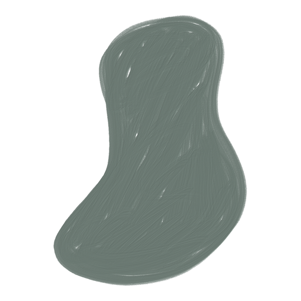 orgânico forma óleo textura mão pintar, boho blob fundo png