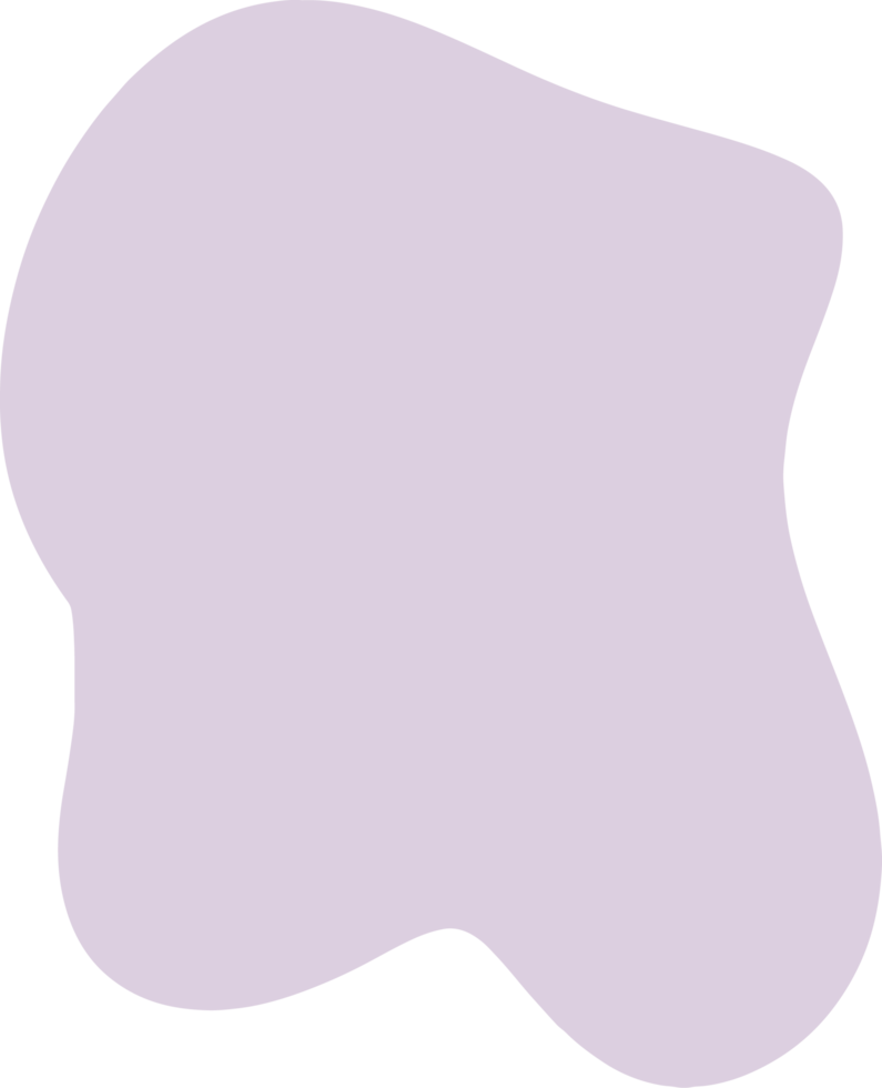 Organic boho shape, blob shape simple doodle line art png