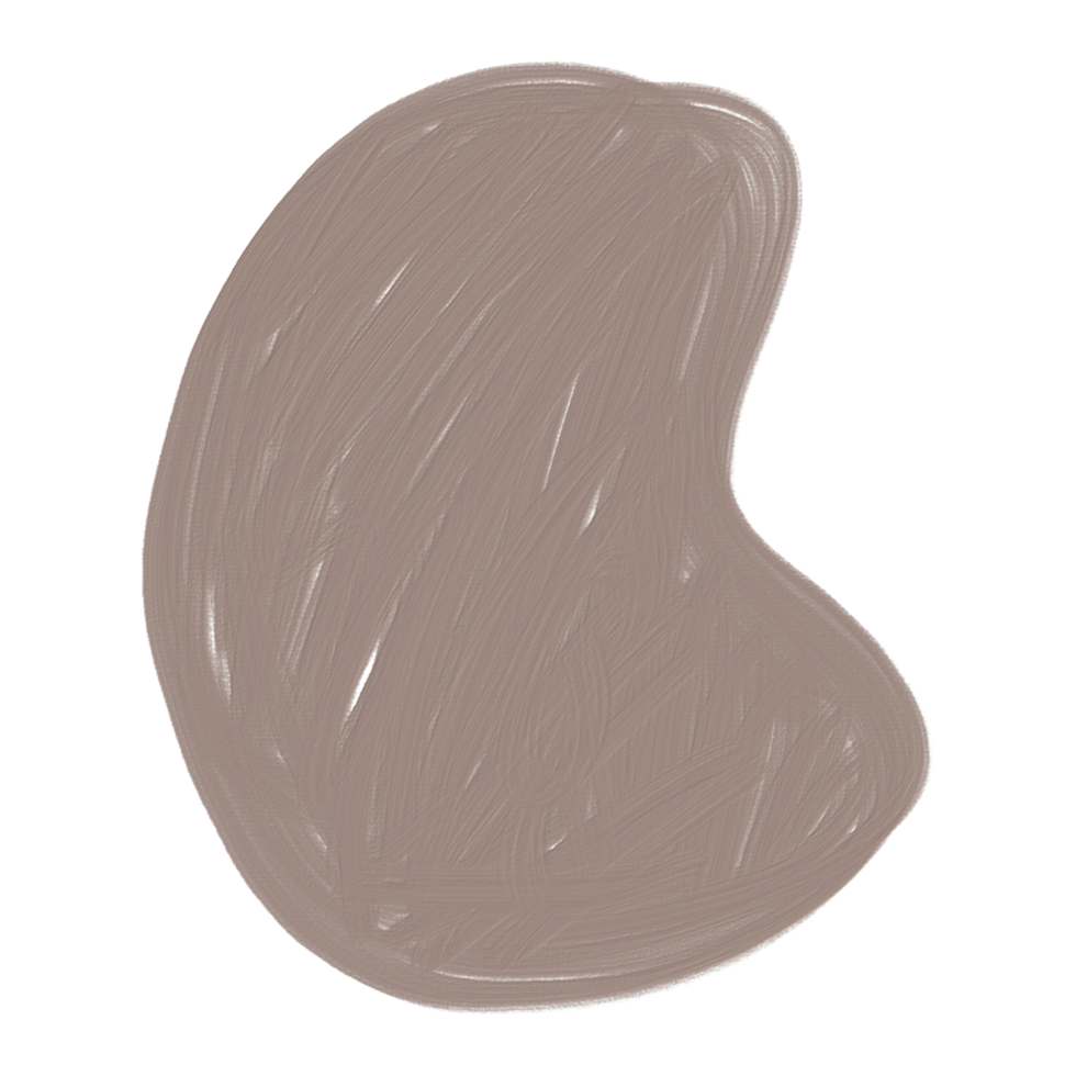 Organic shape oil texture hand paint, boho blob background png