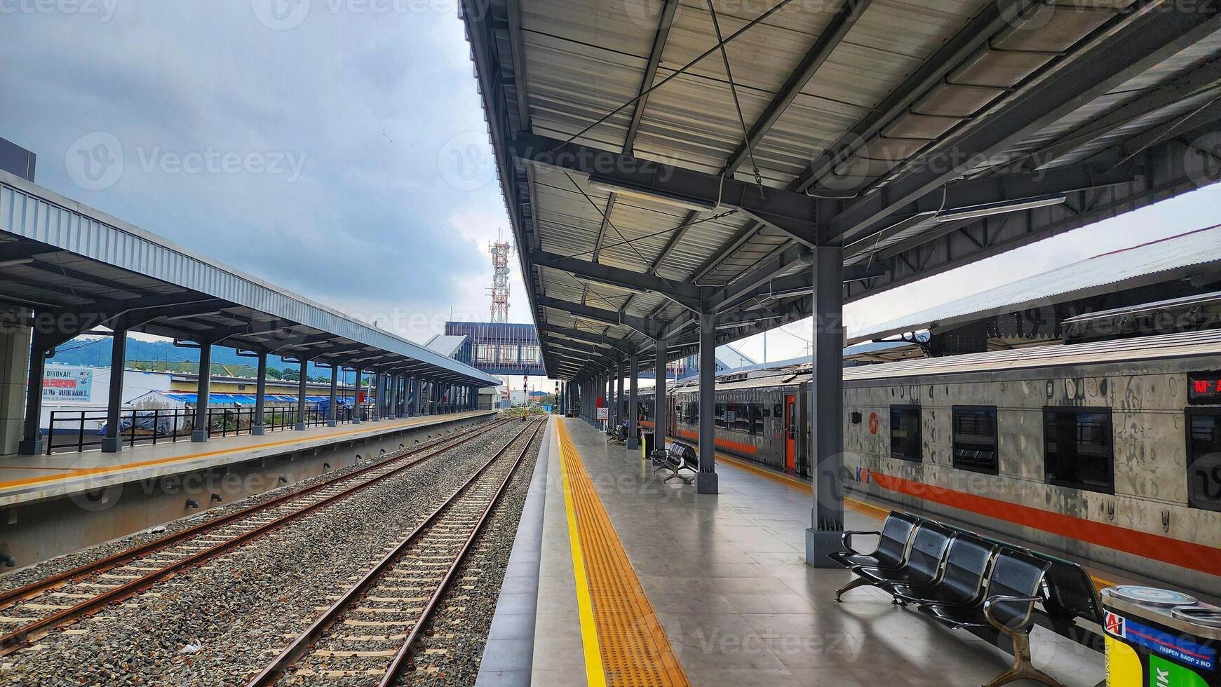 cimahi Railway Station, in Bandung, Indonesia. photo
