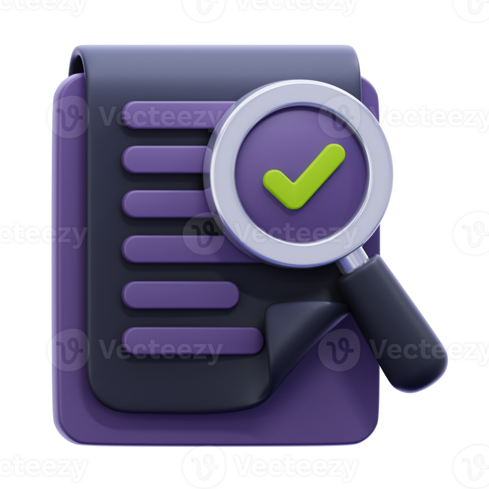 Verifizierung 3d Illustration png