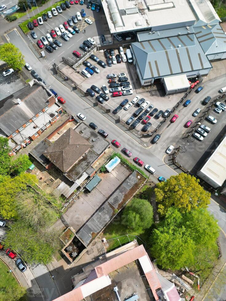 High Angle View of Wolverhampton City of metropolitan borough in the West Midlands, England, United Kingdom. May 4th, 2024 photo