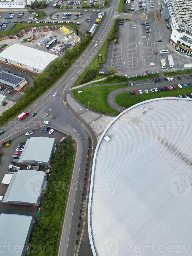 High Angle View of Derby City and Stadium Surround of the City. England United Kingdom. April 26th, 2024 photo