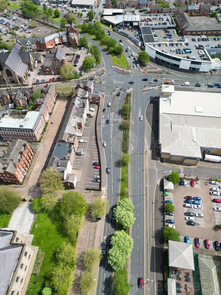 High Angle View of Wolverhampton City of metropolitan borough in the West Midlands, England, United Kingdom. May 4th, 2024 photo