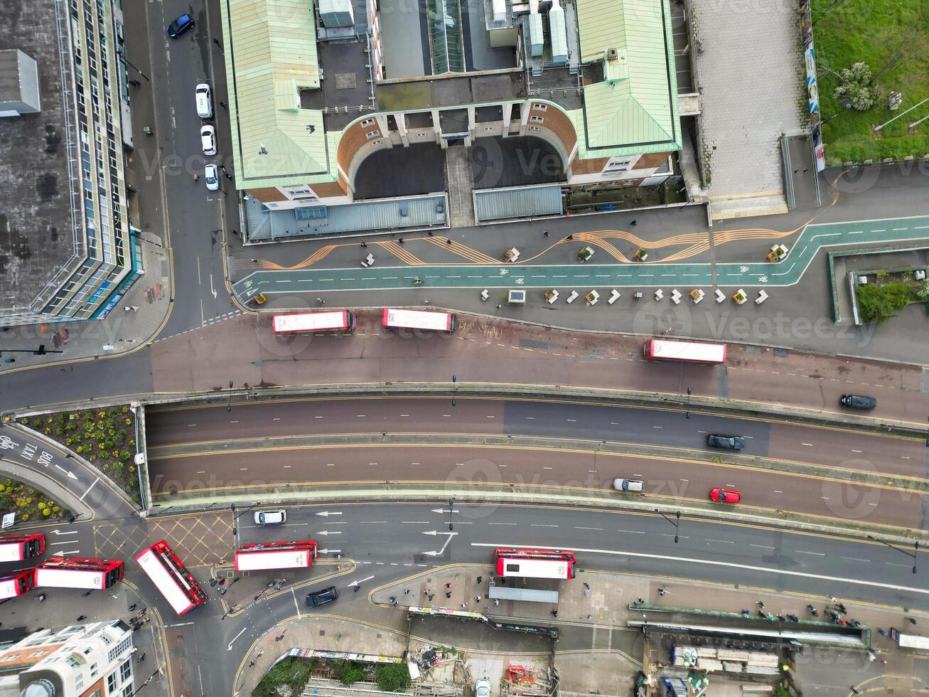 Most Beautiful Aerial View of Central West Croydon London City of England United Kingdom. April 24th, 2024 photo