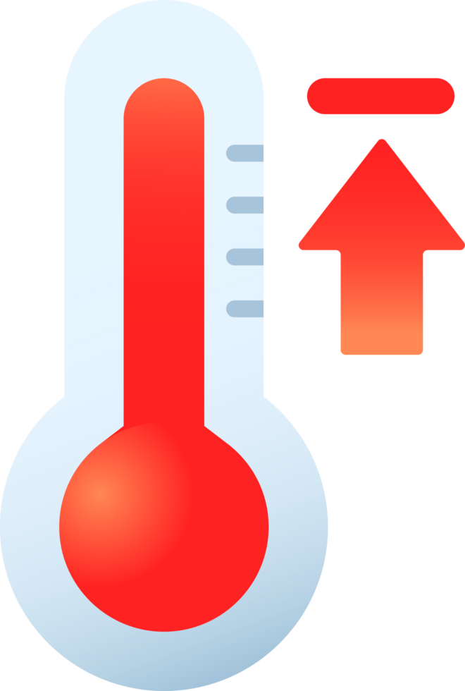 Heat thermometer temperature icon png