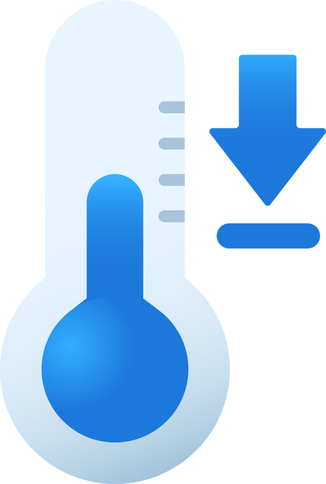 Cold thermometer temperature icon png