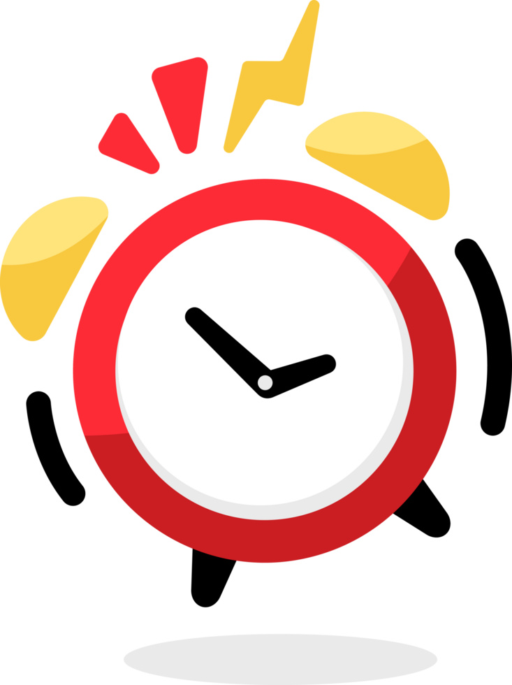 Alarm clock ringing icon png