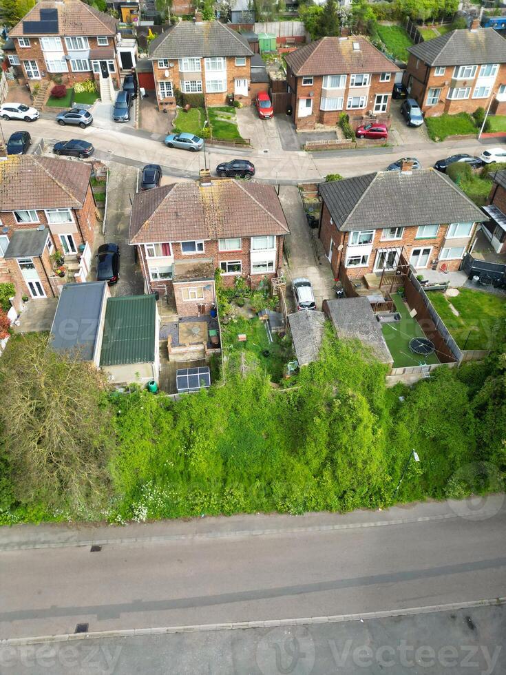 Aerial View of Residential District of Strood Town of Rochester, England United Kingdom. April 20th, 2024 photo