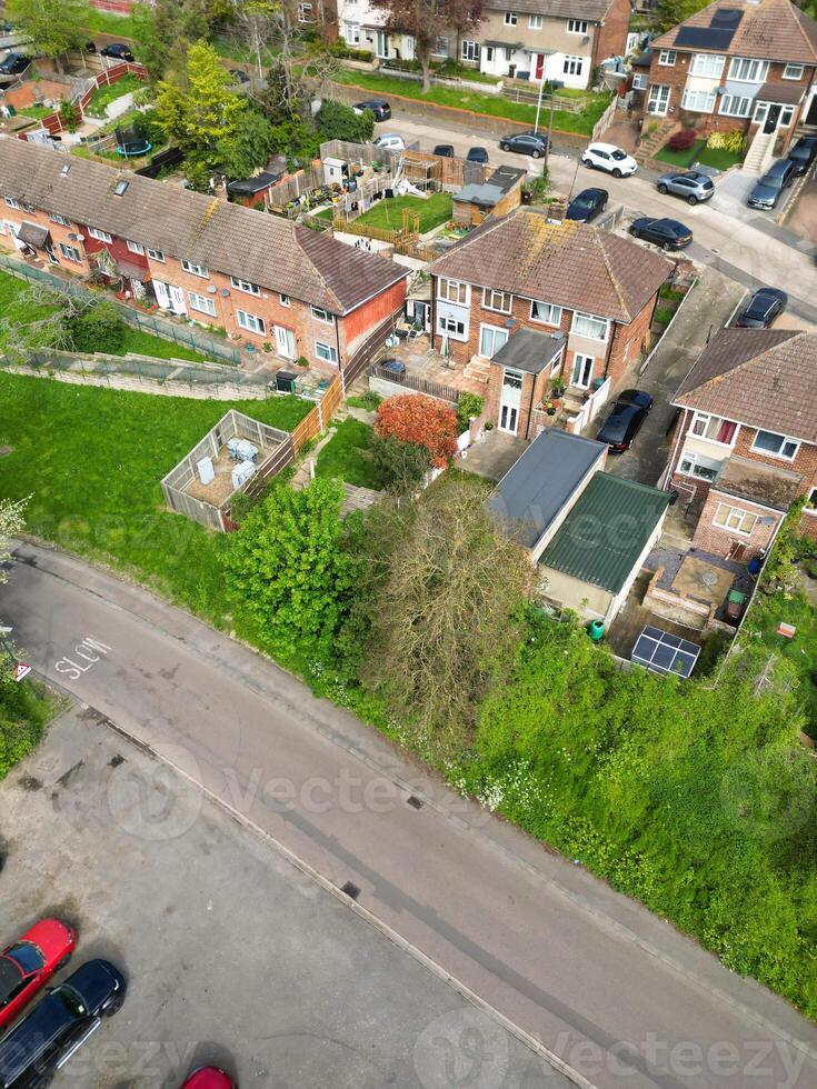 Aerial View of Residential District of Strood Town of Rochester, England United Kingdom. April 20th, 2024 photo