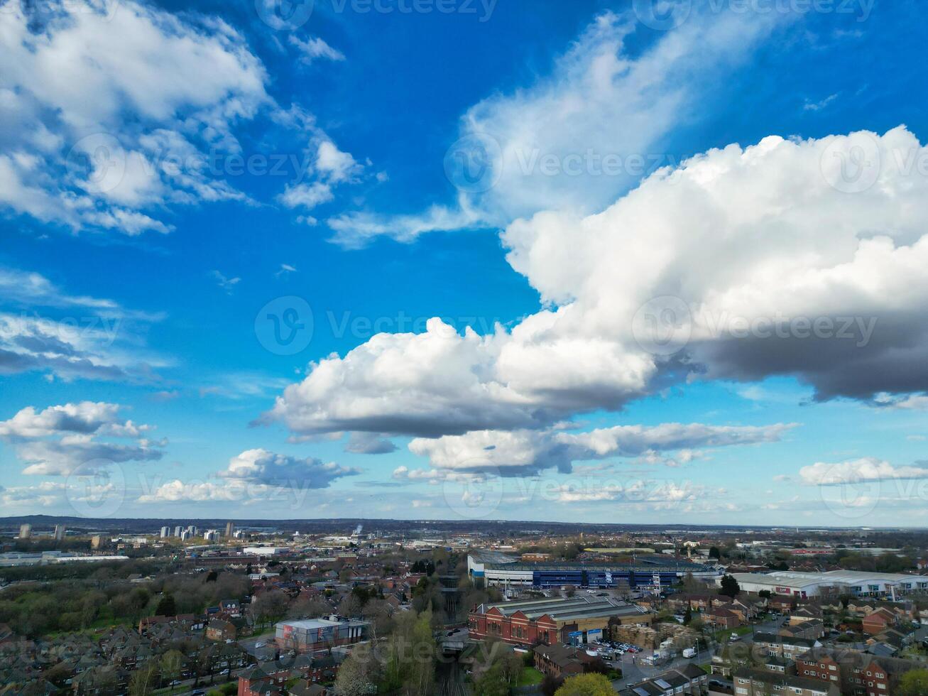 High Angle View of Residential District at Birmingham City of England United Kingdom, March 30th, 2024 photo