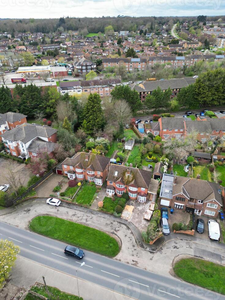 Aerial View of Central Denham Green London City of England United Kingdom. April 3rd, 2024 photo
