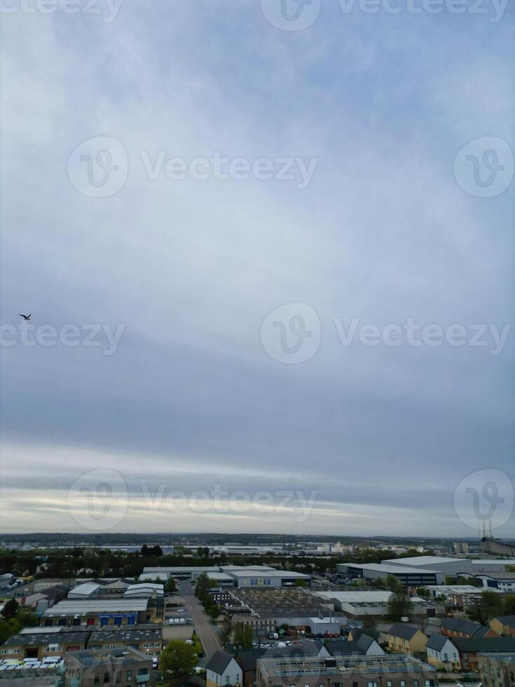 Aerial View of Central Dartford London City of England United Kingdom, April 14th, 2024 photo