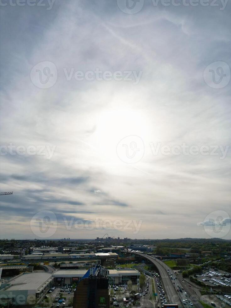Aerial View of Brent Cross West Hendon London City of England United Kingdom, April 12th, 2024 photo