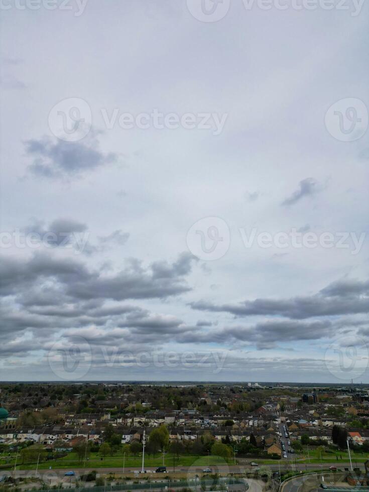 High Angle View of Central Peterborough City of England United Kingdom. April 11th, 2024 photo