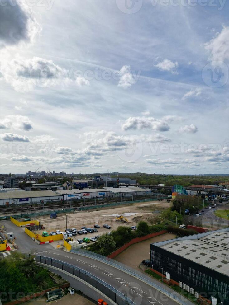 Aerial View of Brent Cross West Hendon London City of England United Kingdom, April 12th, 2024 photo