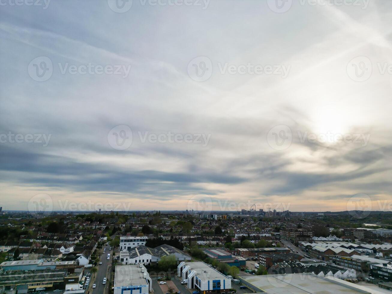 Aerial View of Brent Cross West Hendon London City of England United Kingdom, April 12th, 2024 photo