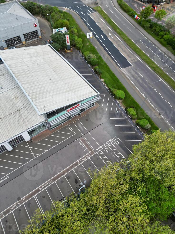 Aerial View of Central Dartford London City of England United Kingdom, April 14th, 2024 photo