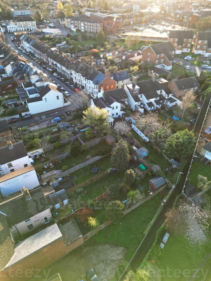 Aerial View of Central Leighton Buzzard Town of England Great Britain. March 29th, 2024 photo