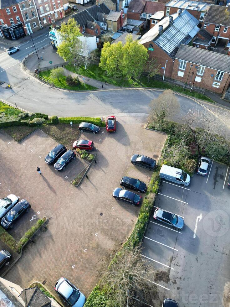 Aerial View of Central Leighton Buzzard Town of England Great Britain. March 29th, 2024 photo