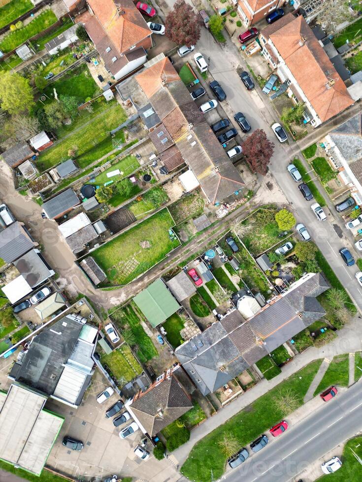Aerial View of Central Aylesbury Town of England United Kingdom. April 1st, 2024 photo