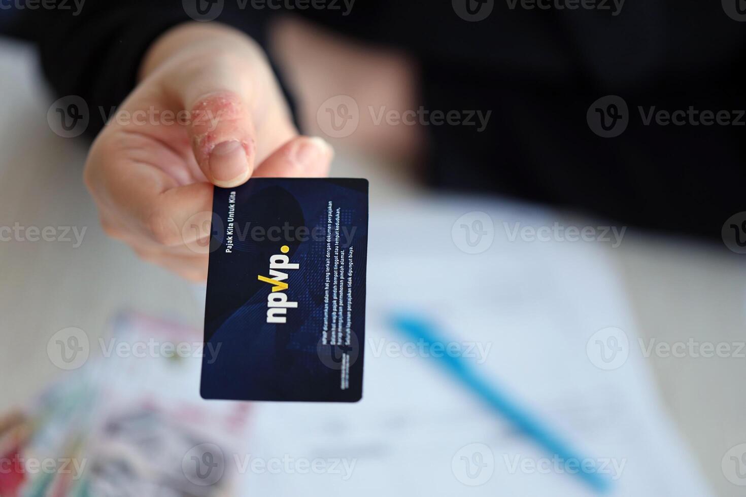Indonesia NPWP new tax id Number card originally called Nomor Pokok Wajib Pajak photo