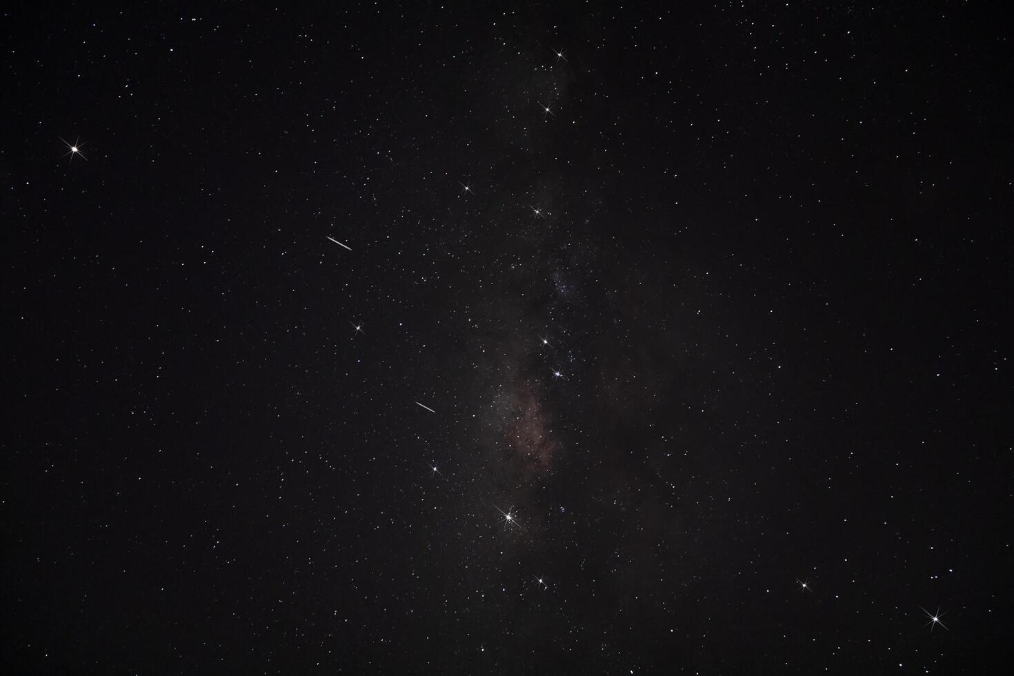 Stardust in dark night photo