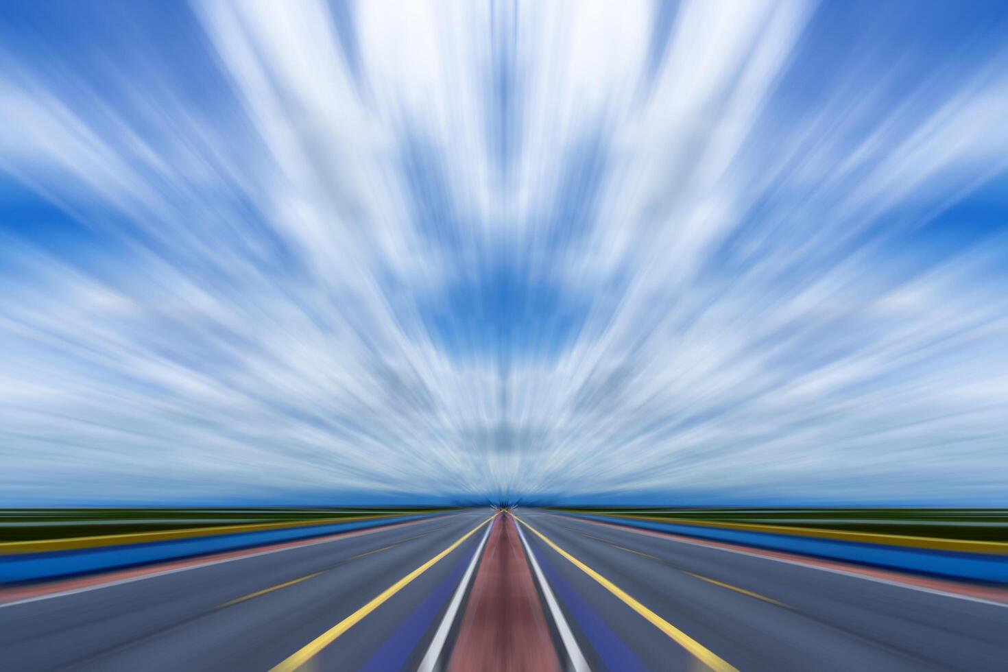 Motion on the road photo