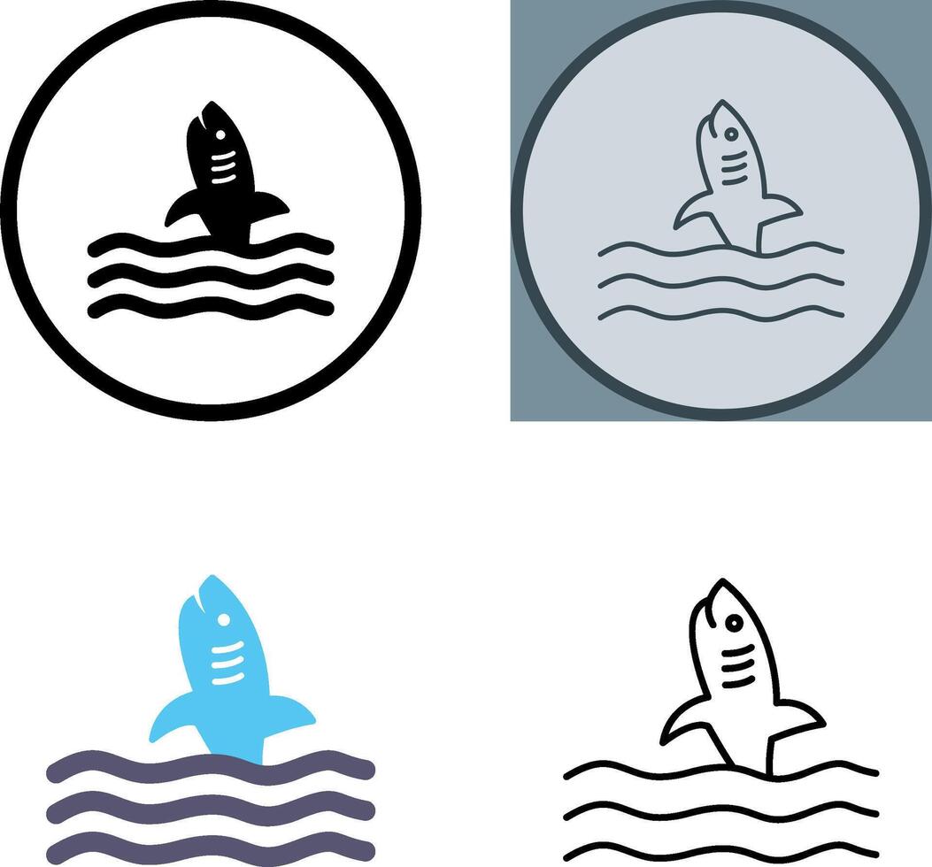 Dangerous Shark Icon vector