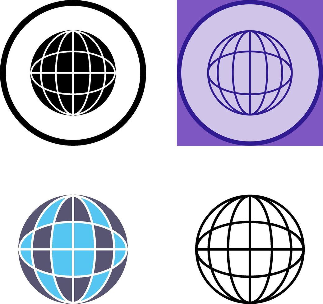 Globe Icon Design vector