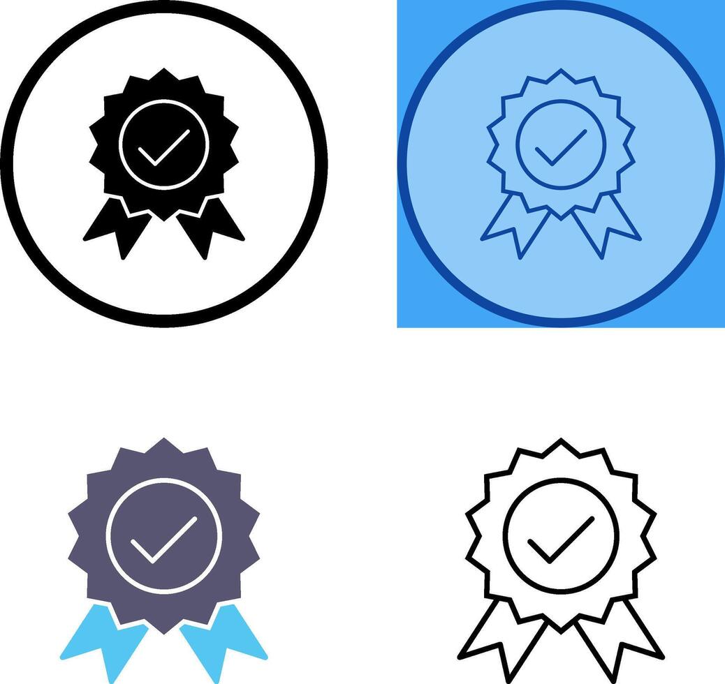 Unique Quality Control Icon Design vector