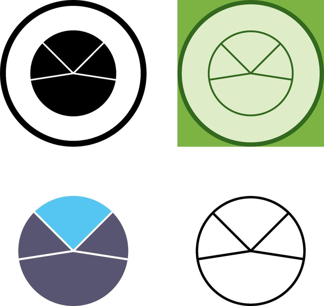 Pie Chart Analysis Icon vector