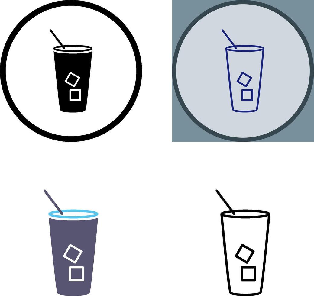 Iced Coffee Icon vector