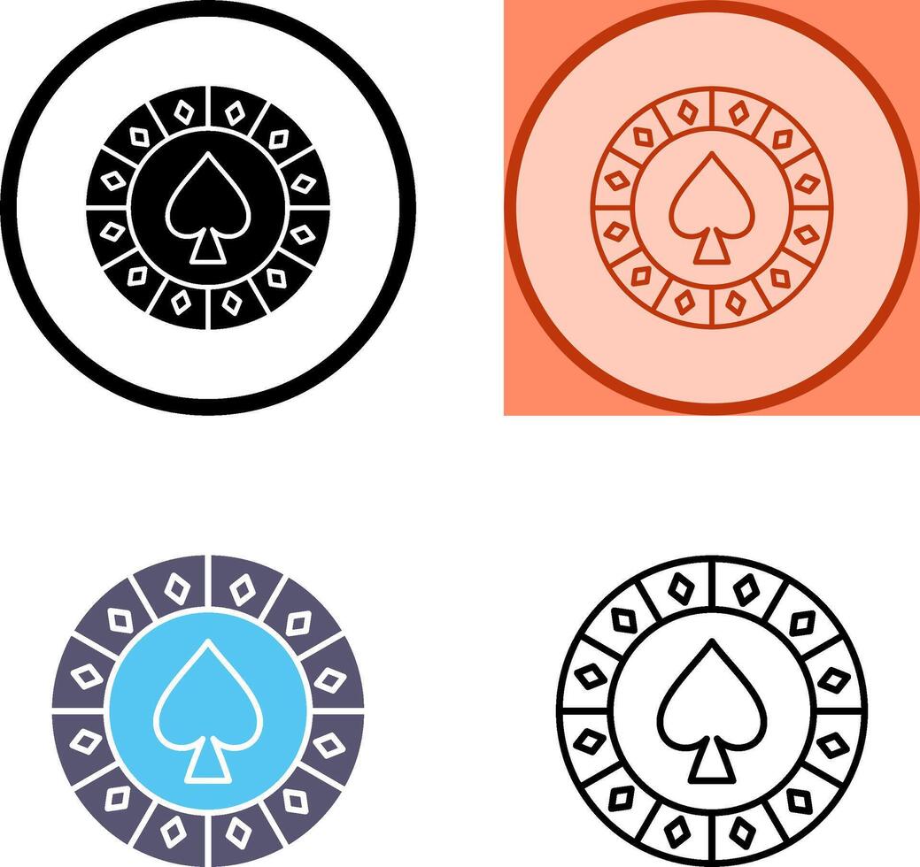 Spade Chip Icon vector