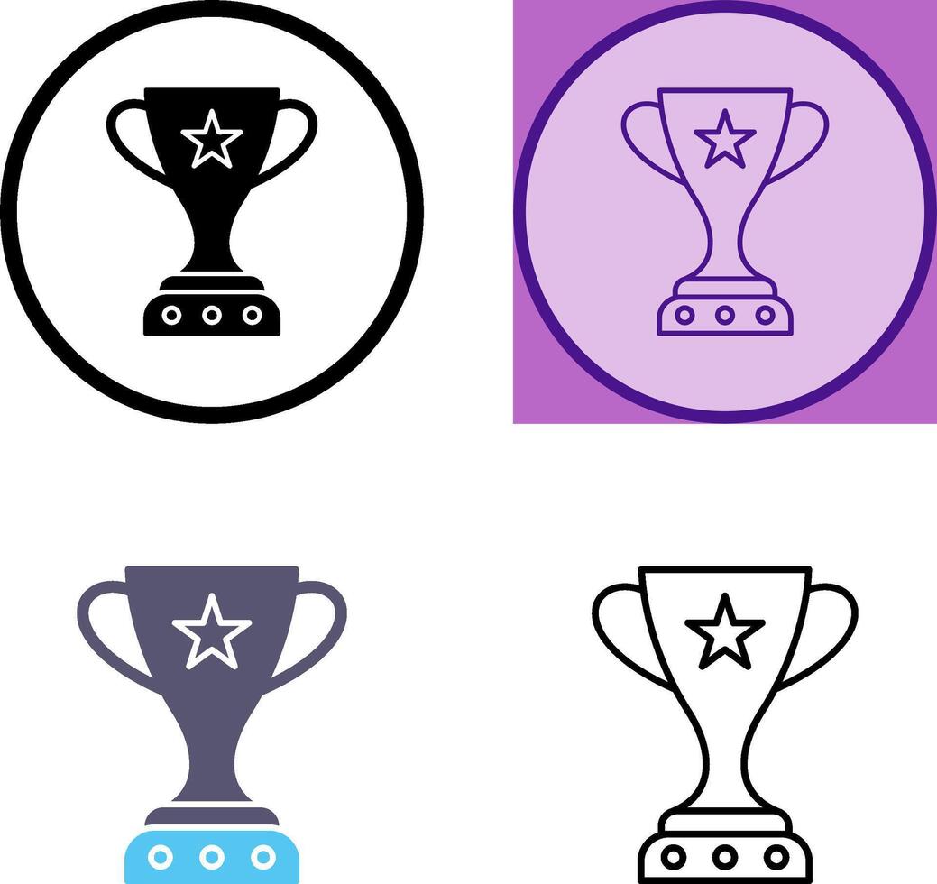Unique Winner Icon Design vector