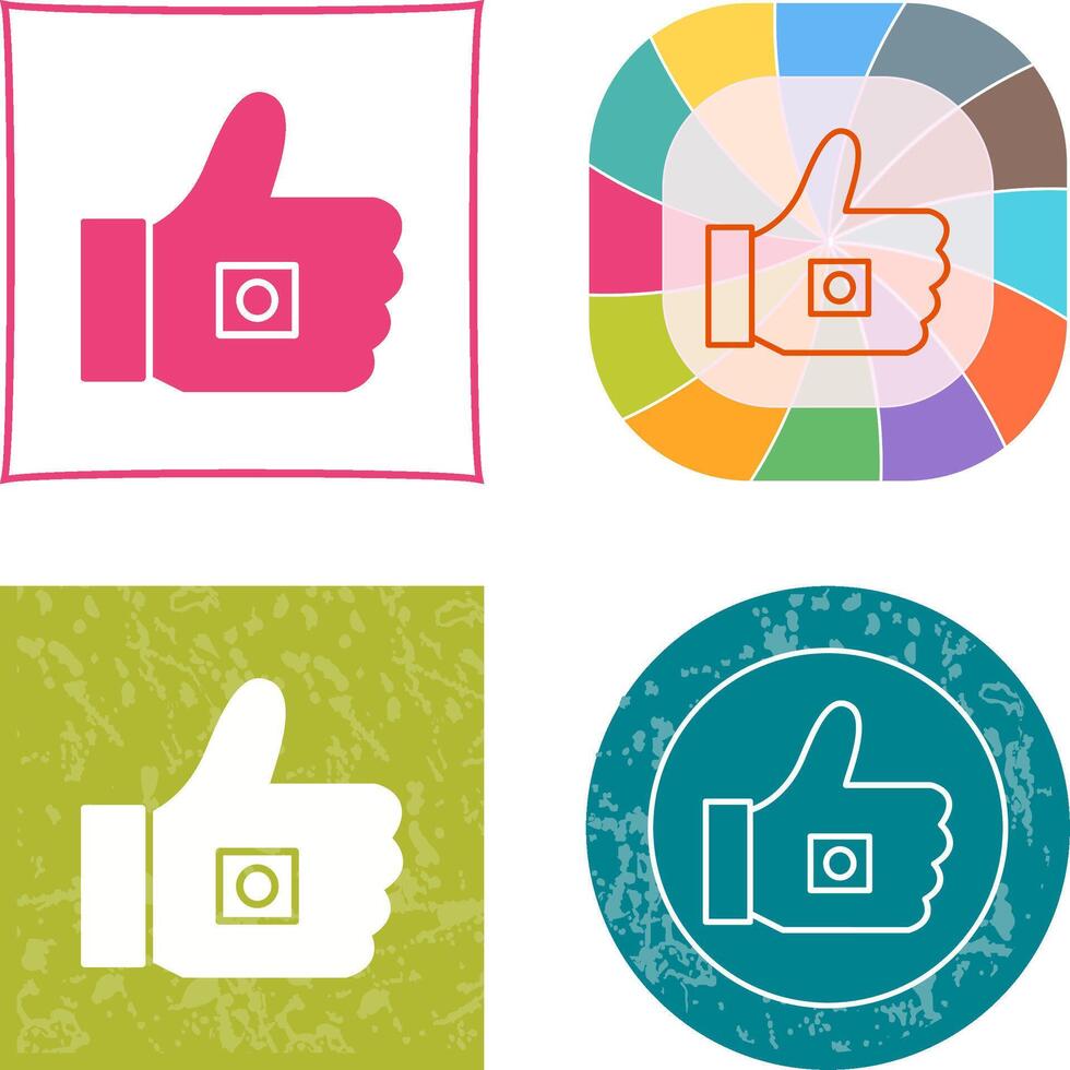 Unique Like Marketing Icon Design vector