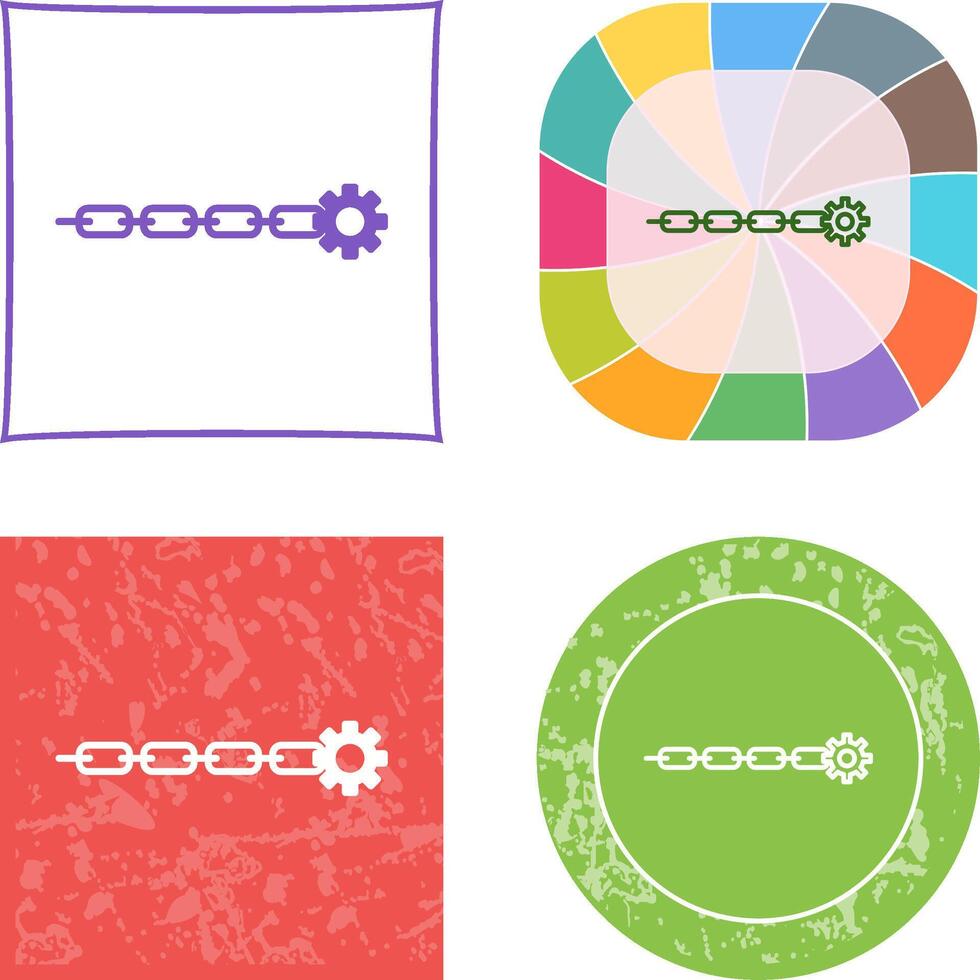 Unique Link Sales Icon Design vector
