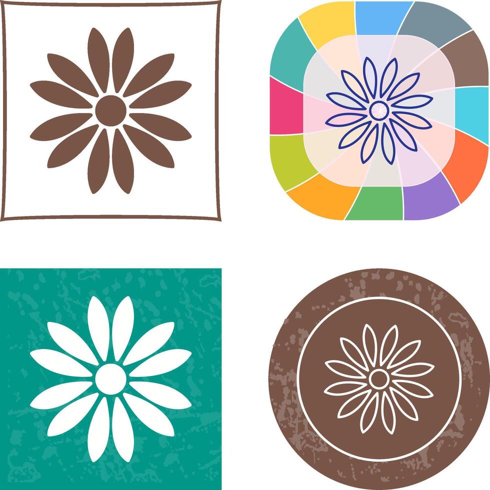Unique Flower Icon vector