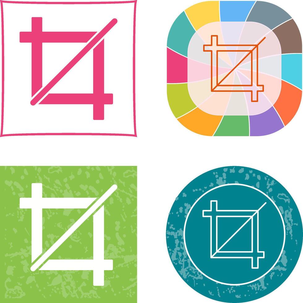 Unique Crop Icon vector